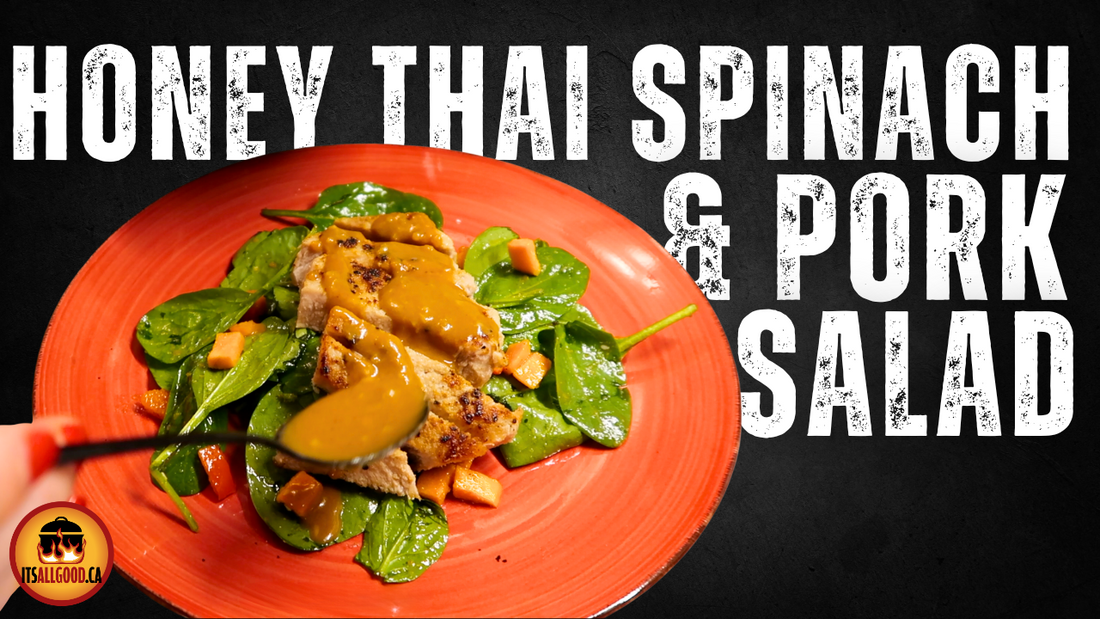 Sweet and Savory Perfection: Honey Thai Spinach & Pork Salad Recipe